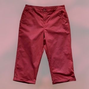Christopher & Banks red brick capris